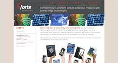 Desktop Screenshot of fortetechnicalsales.com